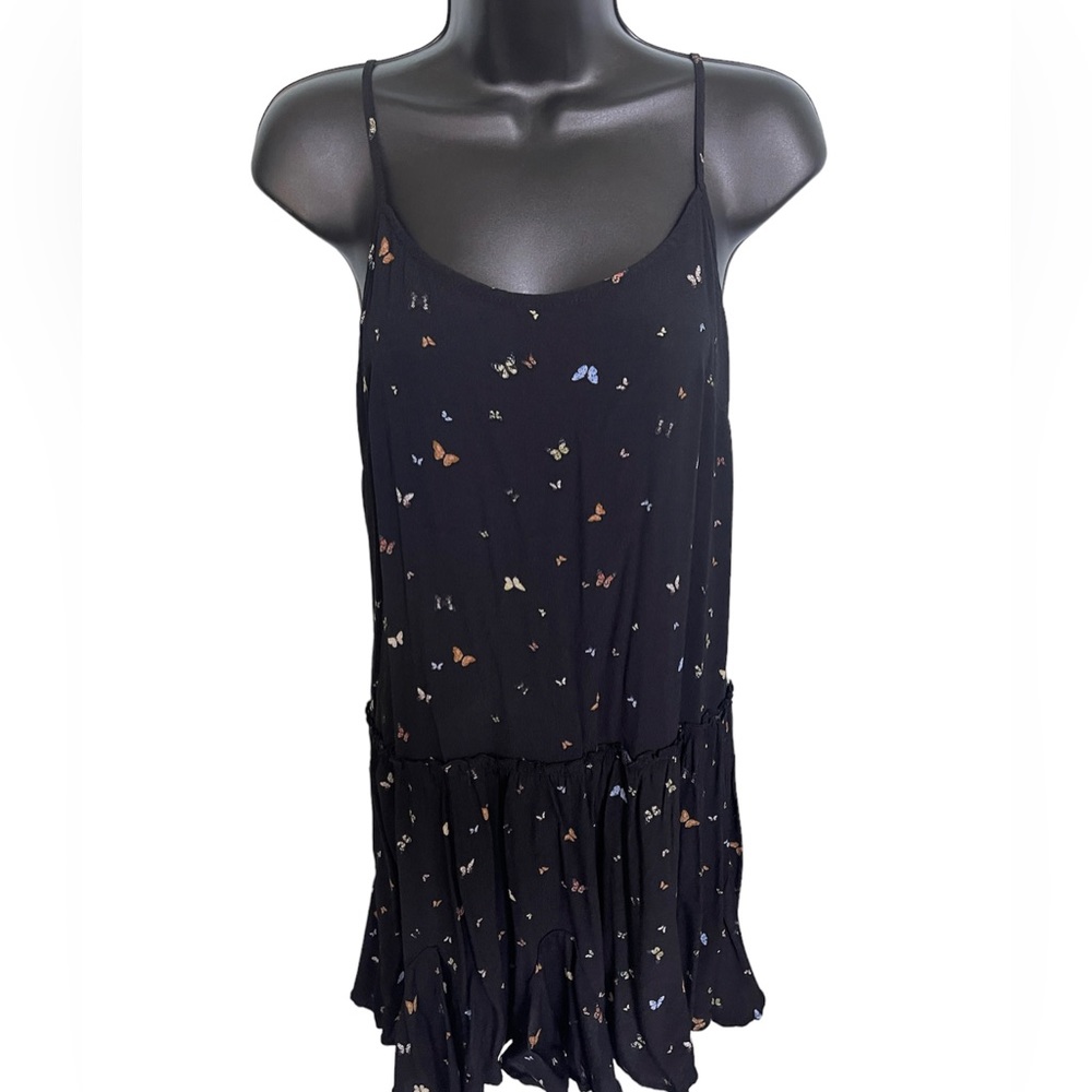 Juniors Wild Fable Size Large Black Butterfly Dress